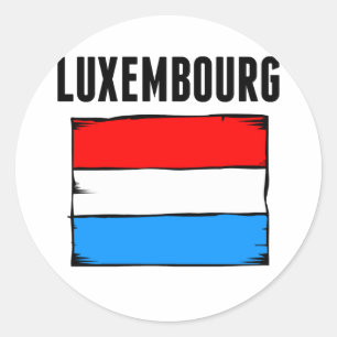 Adesivo Luxembourg embandeira