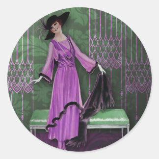 Adesivo Luxo 1913: Moda de Vintage em Lilac & Mint