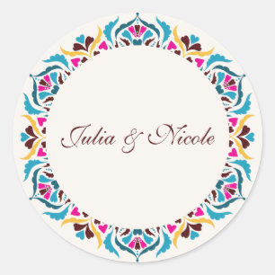 Adesivo Luxo Caprichoso Floral Estilo Bordadura Casamento
