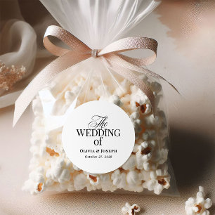 Adesivo Luxo Clássico   Casamento preto e branco simples