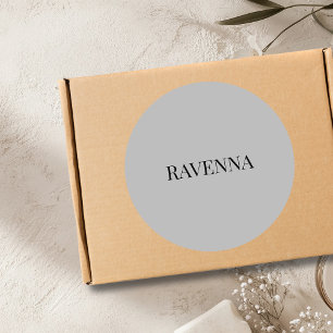 Adesivo Luxo Greige com Serifa Nome Personalizado Customiz