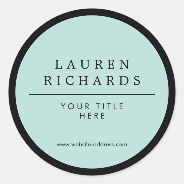 Adesivo Luxo profissional preto e minúscula (Frente)