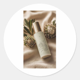 Adesivo Luxury Botanical Skincare Label Design