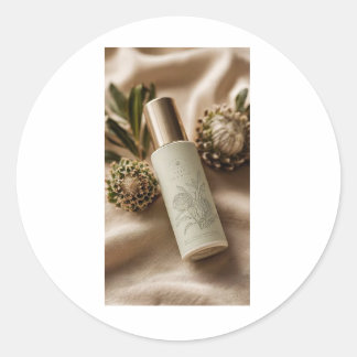 Adesivo Luxury Botanical Skincare Label Design