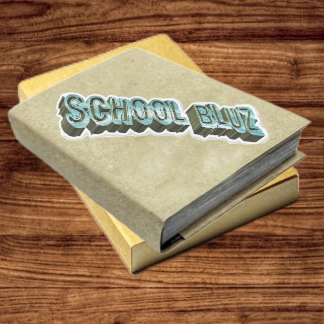 Adesivo Luz-3D da Escola (This School Bluz-3D Vinyl Sticker, really stands out!)
