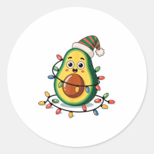 Adesivo Luz Avocado Camiseta Feia de Natal Guacamole