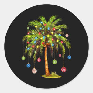 Adesivo Luz de árvore de palmeira de Natal Havaiano Tropic