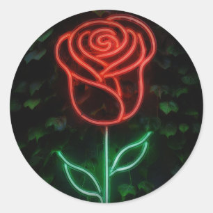 Adesivo Luz de Neon Vermelho Rosa de Hera Doce 16 16º Aniv