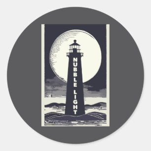 Adesivo Luz de Nubble Maine Farol Lua