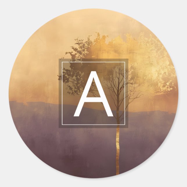 Adesivo Luz de Pé | Design Mínimo de Árvore (Frente)