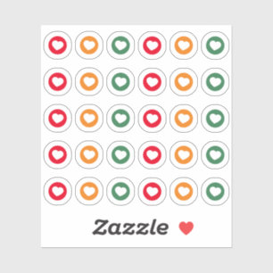 Adesivo Luz de tráfego codificado a cores de distanciament