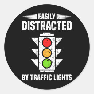 Adesivo Luz De Tráfego Deslocada Facilmente Pelo Tráfego L