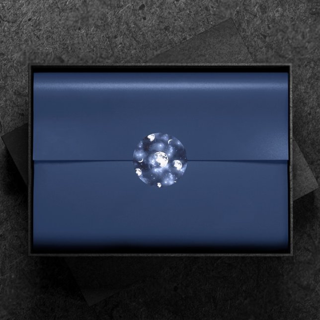 Adesivo Luz do luar | Fases da Lua nas Nuvens do Céu (Criador carregado)