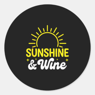 Adesivo Luz do sol e vinho verão ao ar livre