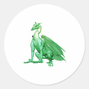 Adesivo Luz - dragão de assento verde