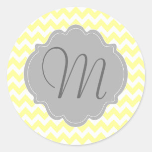 Adesivo Luz Monogrammed - teste padrão de Chevron do