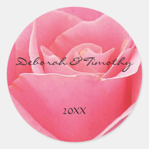 Adesivo Luz - rosa do rosa personalizado em volta da