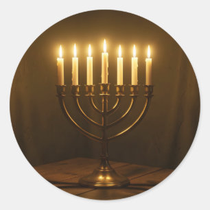 Adesivo Luz Sagrada – Festival das Luzes Hanukkah Clássico