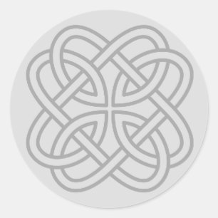 Adesivo Luz - selos pessoais celtas irlandeses cinzentos