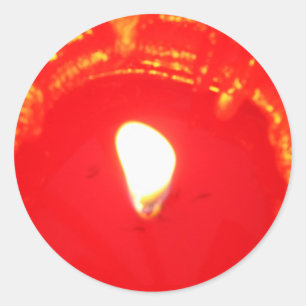 Adesivo Luz Vermelha, Chama, Vela, Amor de Natal