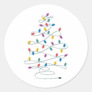 Adesivo Luzes da árvore de Natal
