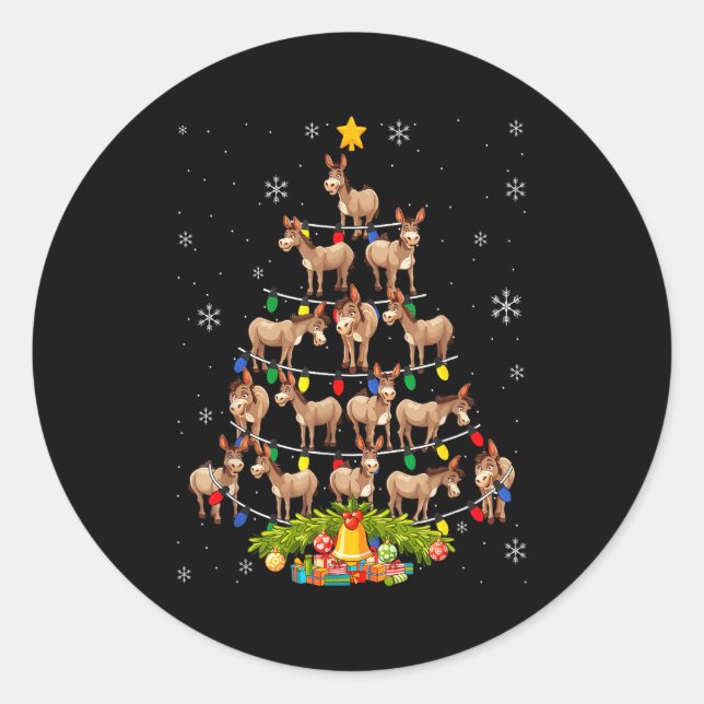 Adesivo Luzes de Chapéu de Papai Noel Árvore de Natal  (Frente)