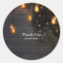 Luzes de Corda de Lâmpada Vintage e Favor de Casam