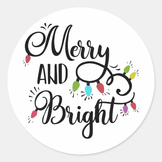 Adesivo Luzes de feliz e feriados brilhantes (Frente)