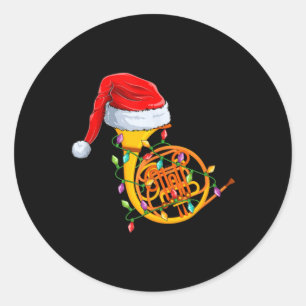 Adesivo Luzes de Natal Chapéu do Papai Noel Musical Trompa
