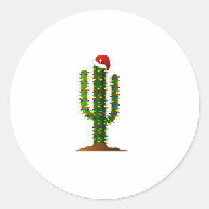 Adesivo Luzes de Natal da Arizona Saguaro Cactus