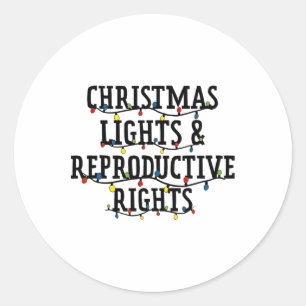 Adesivo Luzes de Natal e Direitos Reprodutivos Natal