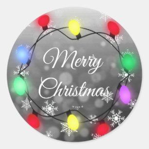 Adesivo Luzes de Natal Feliz