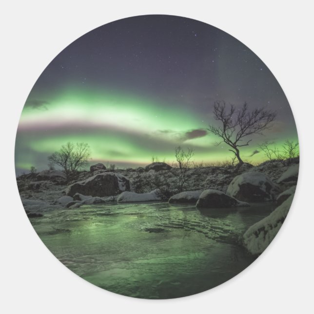 Adesivo Luzes do norte (Frente)