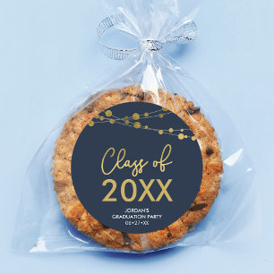 Adesivo Luzes Douradas Faux Classe de Festa de formatura 2