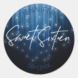 Adesivo Luzes em cascata Doce 16 Blue ID790