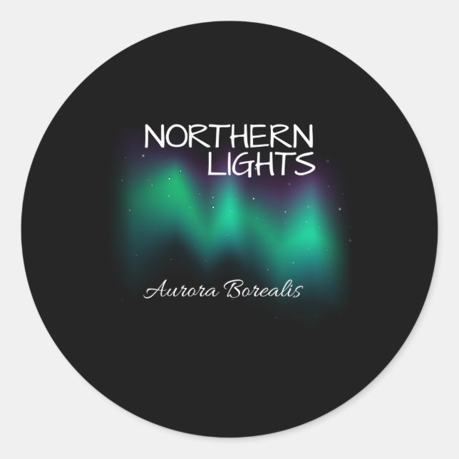 Adesivo Luzes nortes Aurora Borealis (Frente)