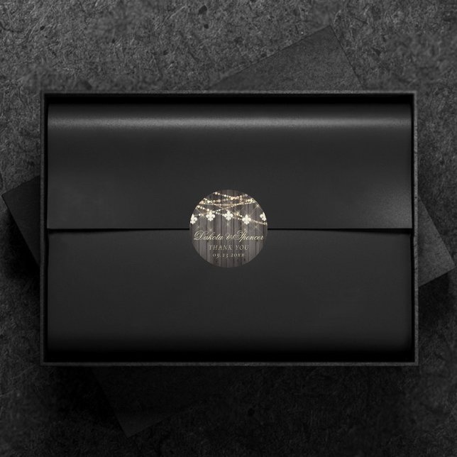 Adesivo Luzes Rústicas Fleur de Lis | Casamento Boho Chic (Criador carregado)