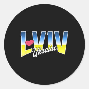 Adesivo Lviv Ucrânia Bandeira Patriótica Orgulho Nacional