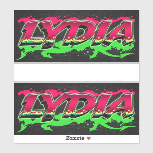 Adesivo Lydia Vorname Name Graffiti Aufkleber Sticker (Folha)