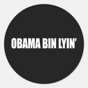 Adesivo Lyin da caixa de Anti-Obama - de obama