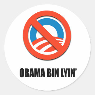 Adesivo Lyin da caixa de Obama