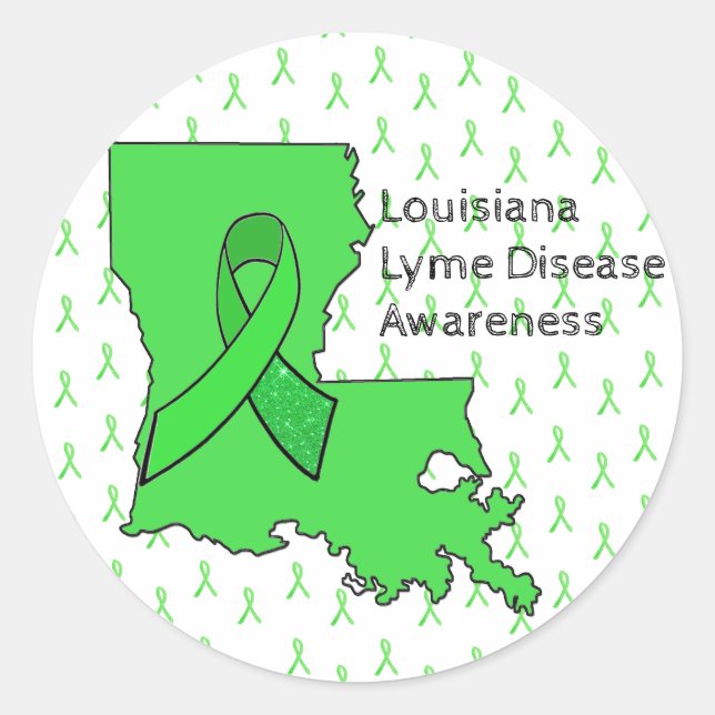 Adesivo Lyme Disease Awarkers for Louisiana (Frente)