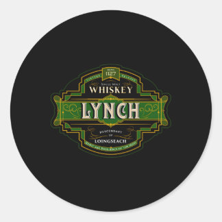 Adesivo Lynch Whiskey Old Irish Family Names Whisky Marcas