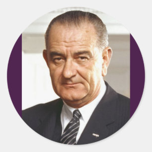 Adesivo Lyndon B. Johnson 36º Presidente