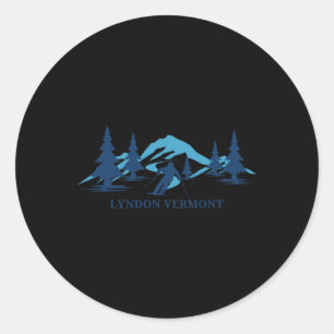 Adesivo Lyndon Vermont Ski Resort Skiier