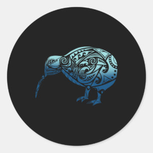 Adesivo Lynesia Maori Kiwi Ave Oceano Azul Nova Zelândia