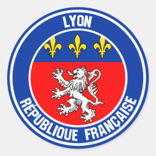 Adesivo Lyon Round Emblem
