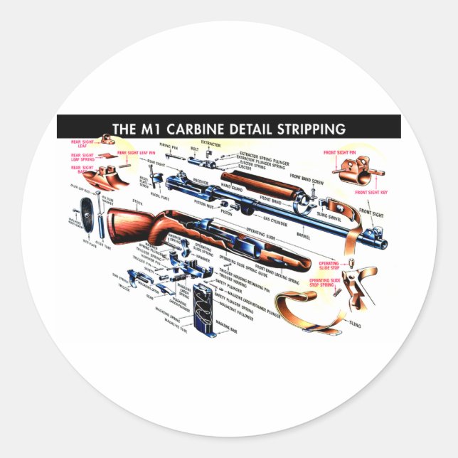 Adesivo M1 Carbina Eliminada (Frente)