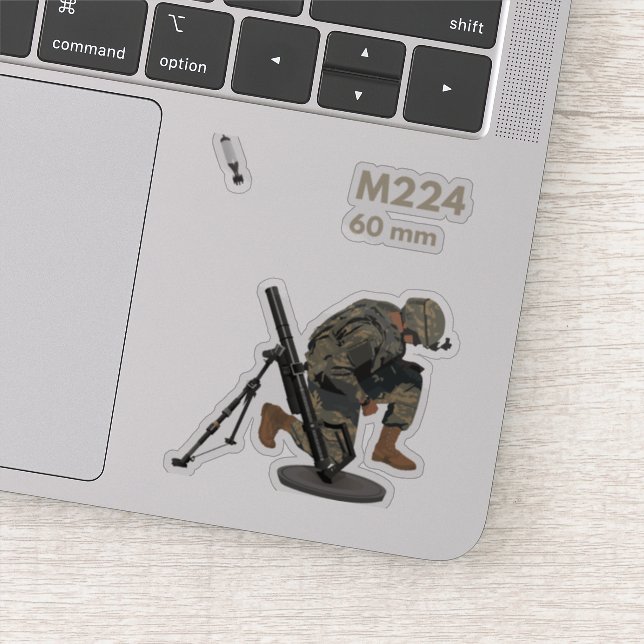 Adesivo M224 Mortar com Gunner (Detalhe)