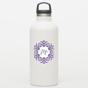 Adesivo M Flores de Boho Iniciais Únicas e Bizarras Bonito